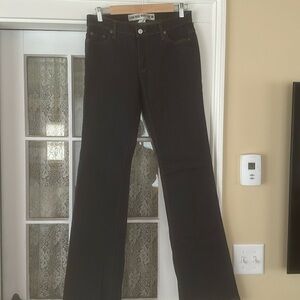 Gap low rise boot cut dark wash jeans.  Size 4 long